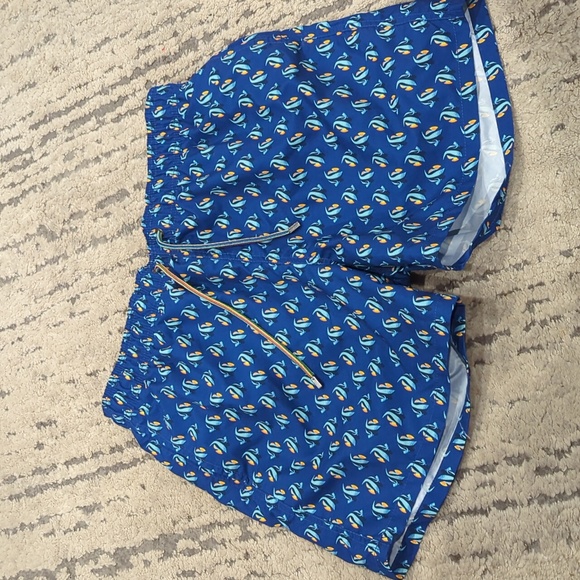 Bugatchi Archer Fish Print Swim Trunks - Picture 13 of 14